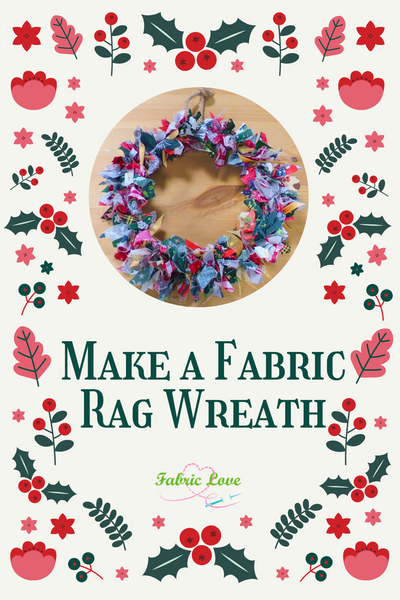 How to Make a Christmas Rag Wreath