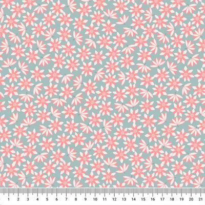 Ditsy flowers printed on a cotton fabric by Lewis & Irene