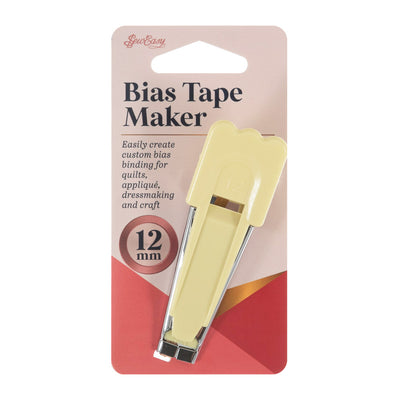 A bias binding tape maker for making 12mm fusible or non fusible bias tape