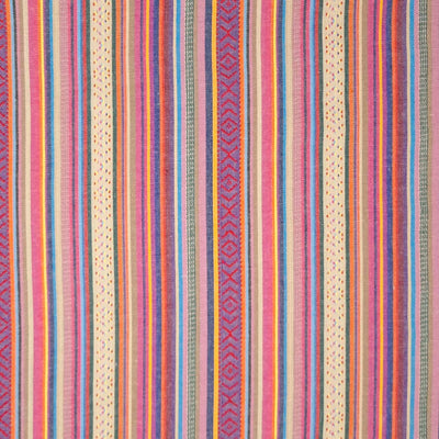 Mexico stripe in red printed on a polyester woven fabric