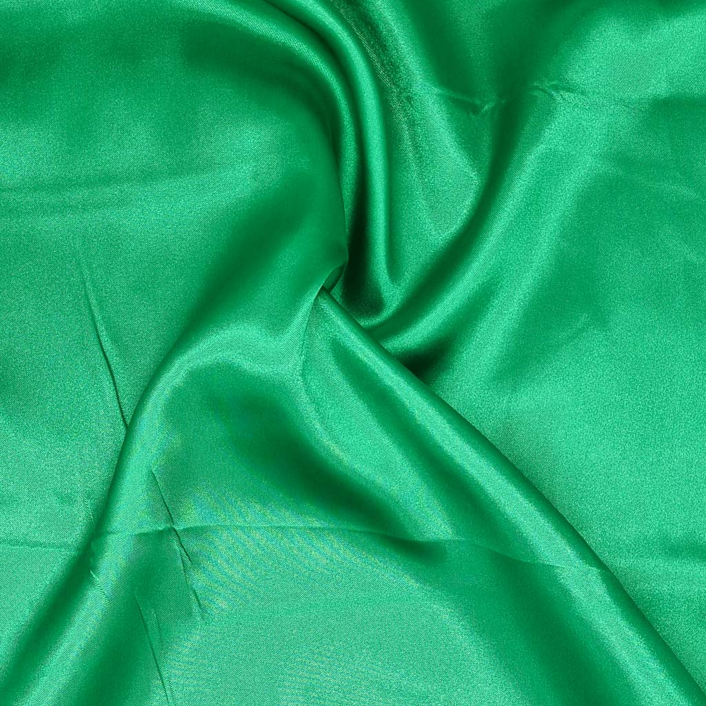 Budget Satin Fabric Emerald Green Fabric Love
