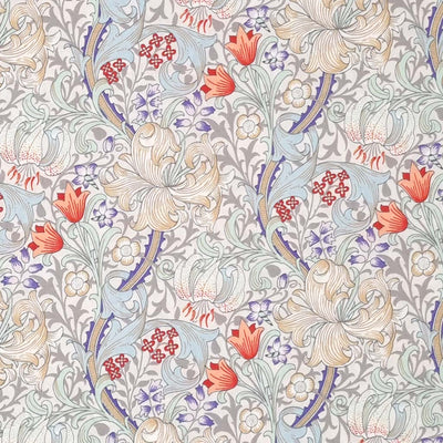 William Morris Golden Lily is printed on a pima cotton lawn fabric