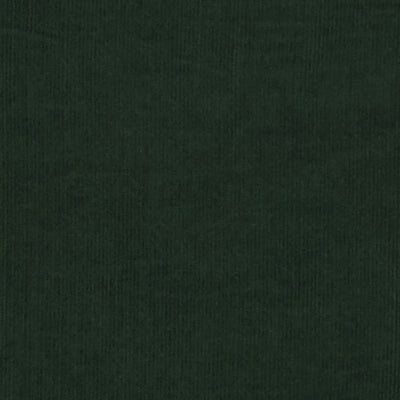A plain bottle green needlecord corduroy fabric