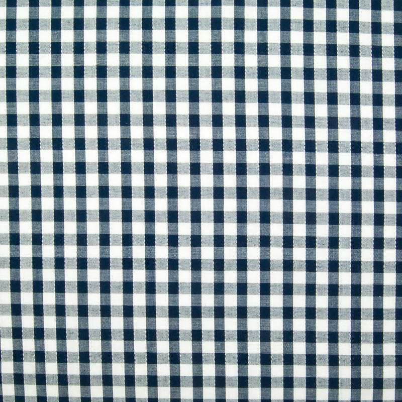 1/4" Corded Gingham Check - Navy