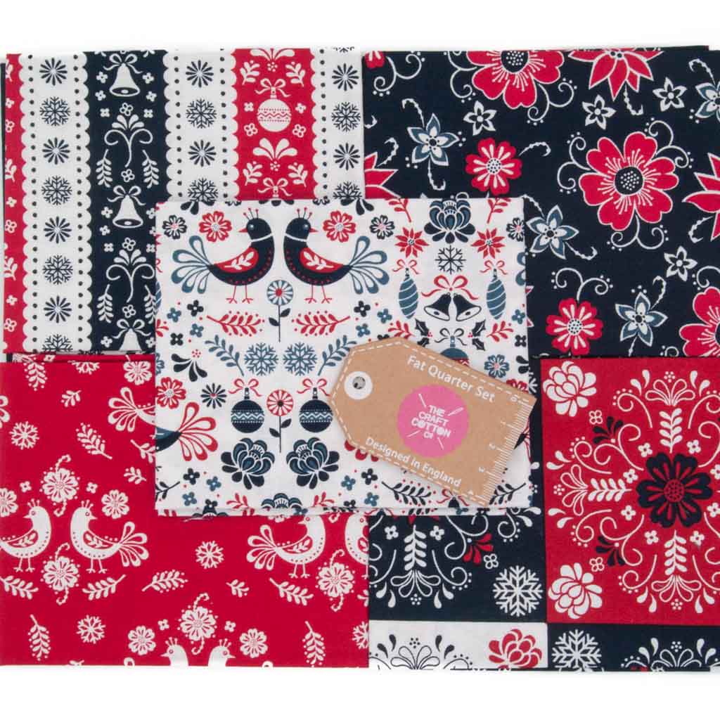 Scandi Christmas - 100% Cotton Fat Quarter Bundle