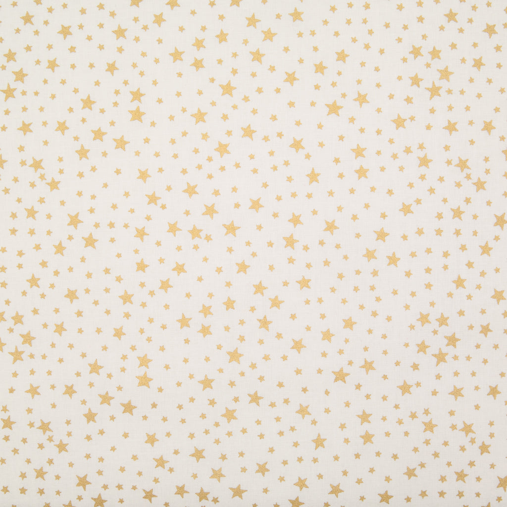 thumbnail image 2 of Metallic Gold & Silver Christmas Quilting Cotton Fabric – Fat Quarter Or By The Metre, 45" Wide 2 of 14
