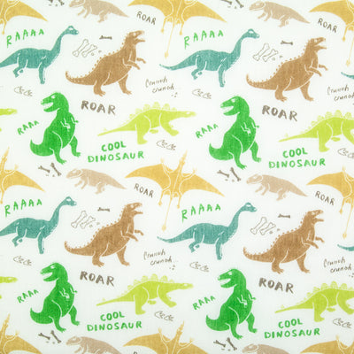 Roaring Dinosaurs - Polycotton Fabric