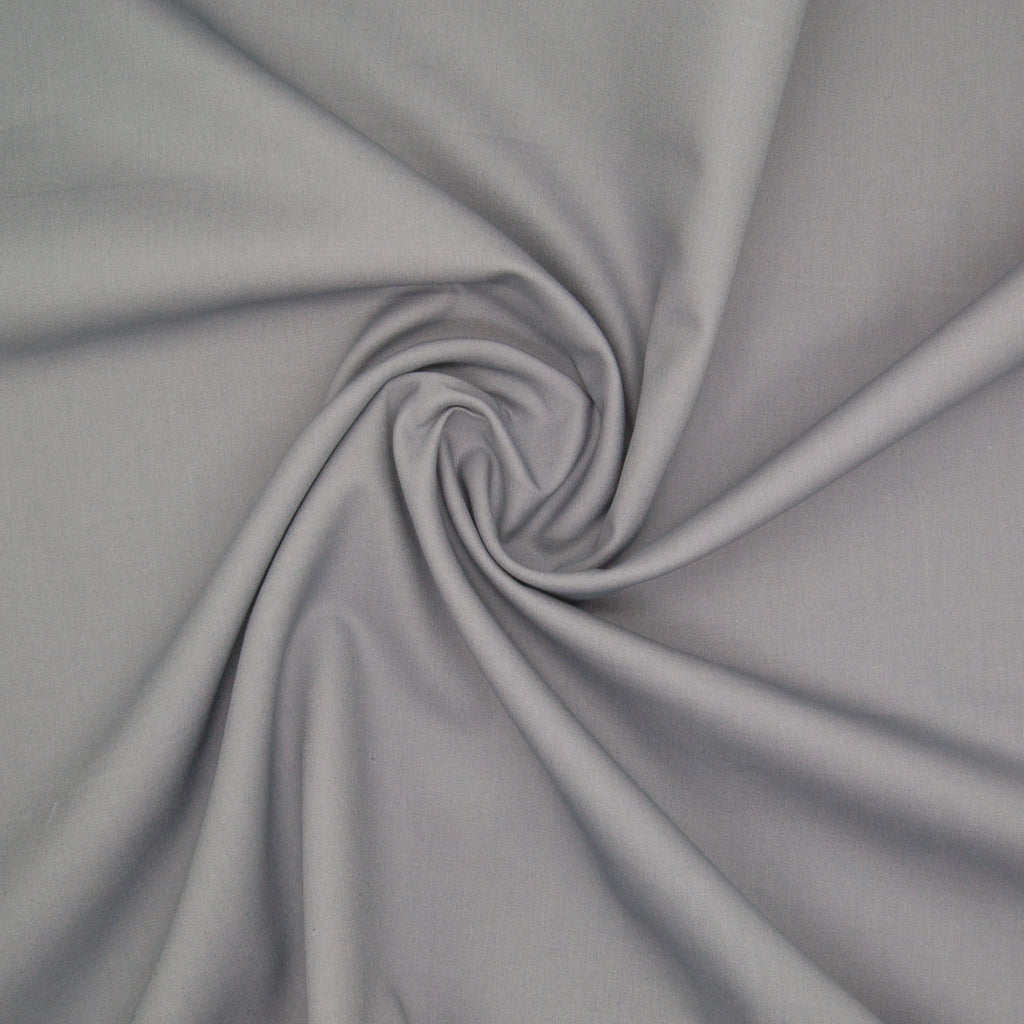 100% Cotton Light Grey - YES Fabrics