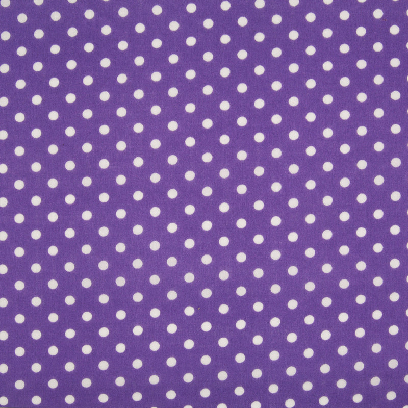 Pea Spot - 4mm White Spots on Purple