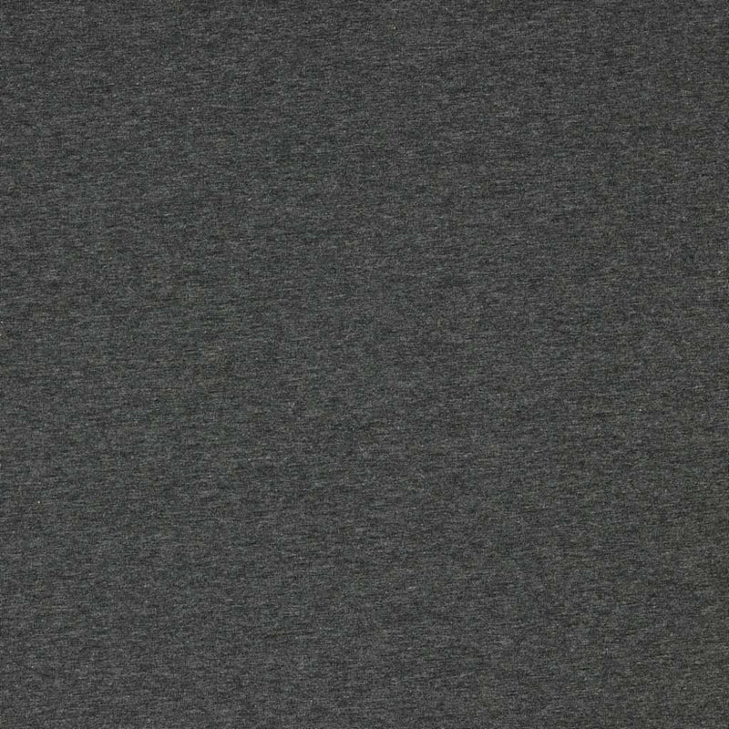 A french terry jersey fabric in anthracite melange