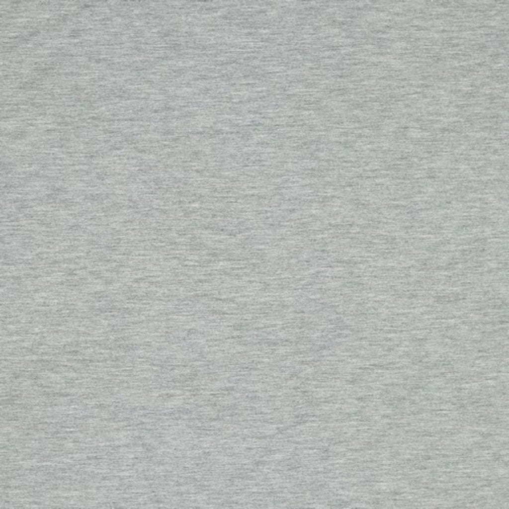 French Terry Fabric - Jersey - Plain Light Grey Melange – Fabric Love