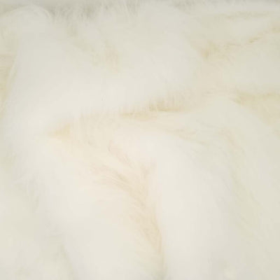 White long hair faux acrylic fur
