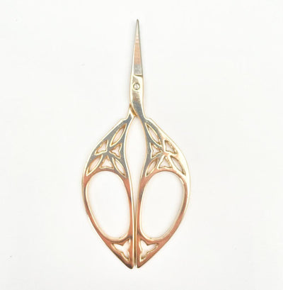 Gold coloured embroidery scissors
