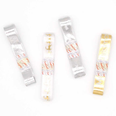 Gold and silver christmas ribbon