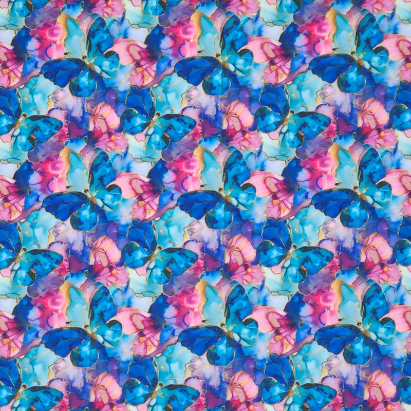 Marble Batik Butterflies - Polycotton Craft Sewing Fabric – Fabric Love