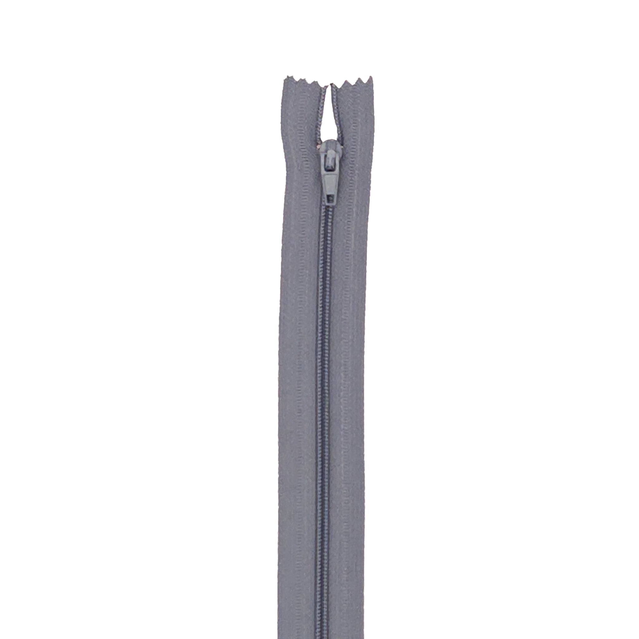 No 3 Closed End Nylon Zip - Cool Grey