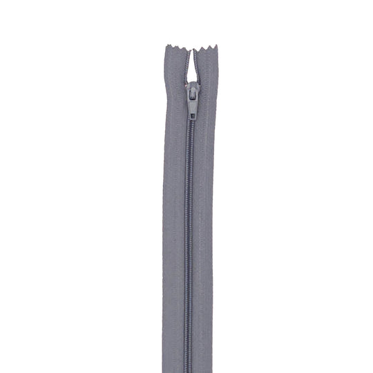No 3 Closed End Nylon Zip - Cool Grey