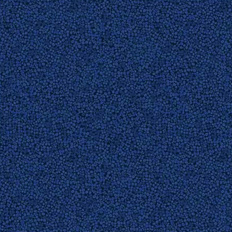 Stof Brighton cotton blender quilting fabric in dark blue