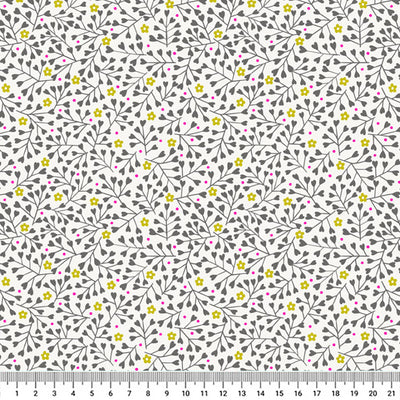 Fat Quarter Bundle - Inflorescence by Lewis & Irene - Charcoal