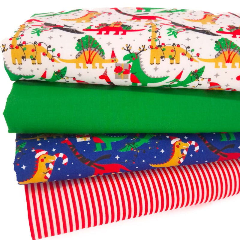 Christmas Fat Quarter Bundle - Dinosaurs