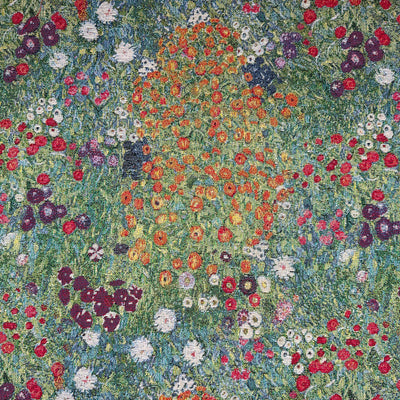 Klimt Flower Garden printed on a cotton rich tapestry fabric