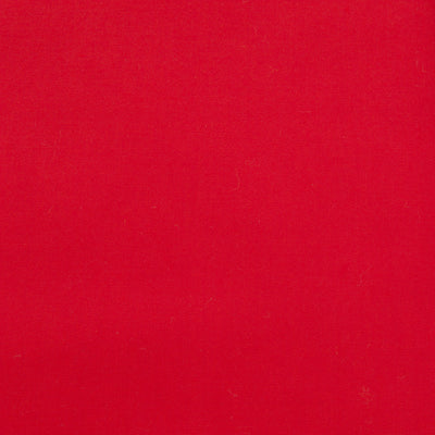 Plain red polycotton fabric
