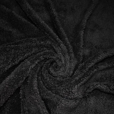 Super soft cuddle fleece in black