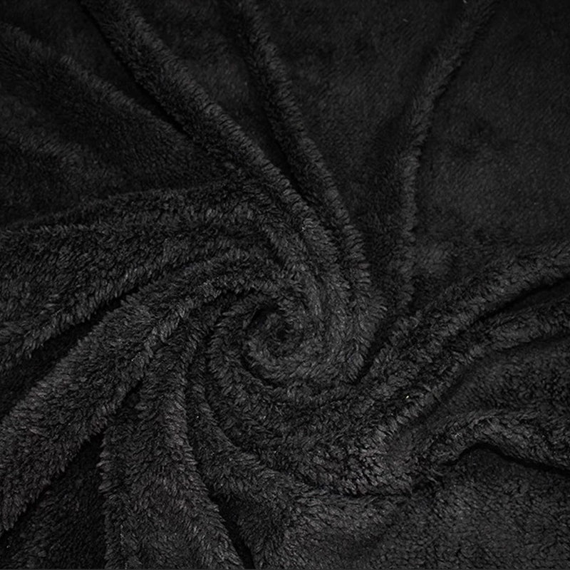 Super soft cuddle fleece in black