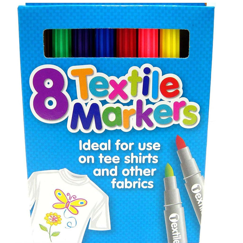 Pack of 8 textile markers