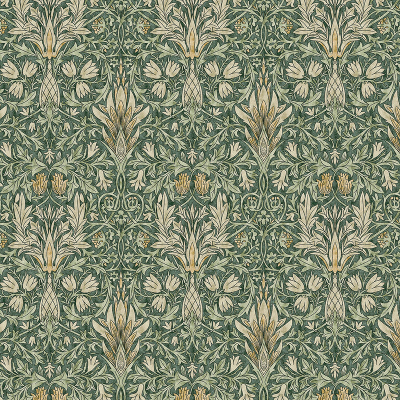 William Morris Snakehead design printed on a cotton light upholstery fabric