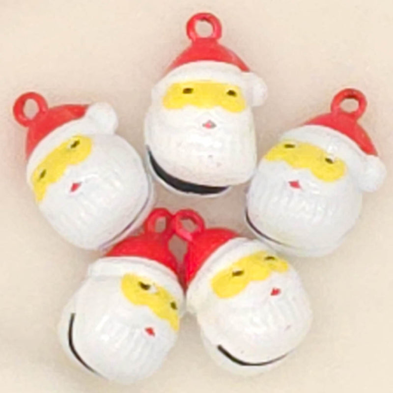 Five Santa Claus-themed bells