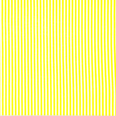 Sunshine yellow and white candy stripes on a cotton fabric