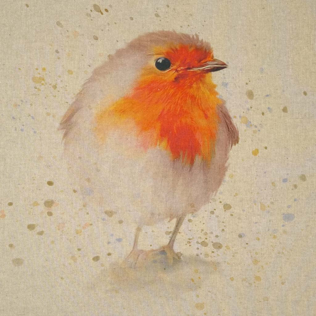 Robin Panel - Panama Craft Canvas Fabric - Cotton Rich Linen Look ...