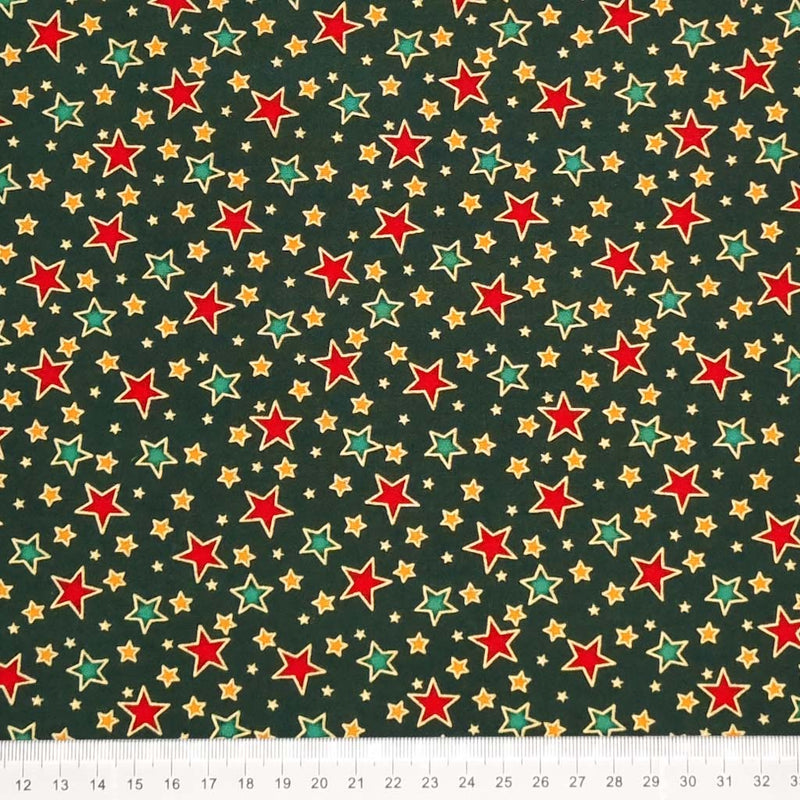 Reindeer & Star - Christmas Cotton Fabric - Half Metre Bundle