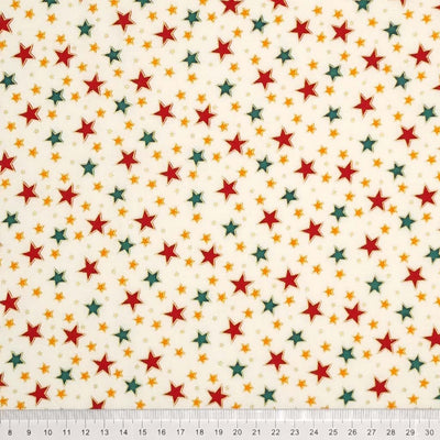 Reindeer & Star - Christmas Cotton Fabric - Half Metre Bundle