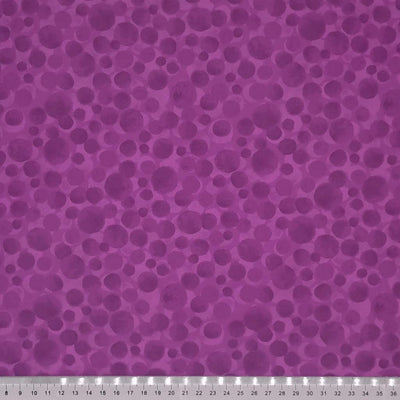 Purple bumbleberries cotton quilting fabric