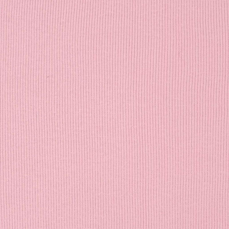 Collor Rib Pink Jersey Ribbing Fabric - Plain Pale Pink – Fabric Love