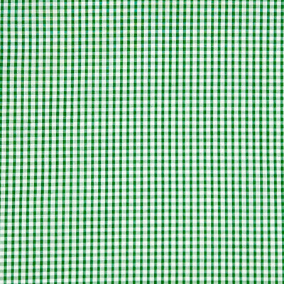 1/8" gingham check in emerald green polycotton fabric