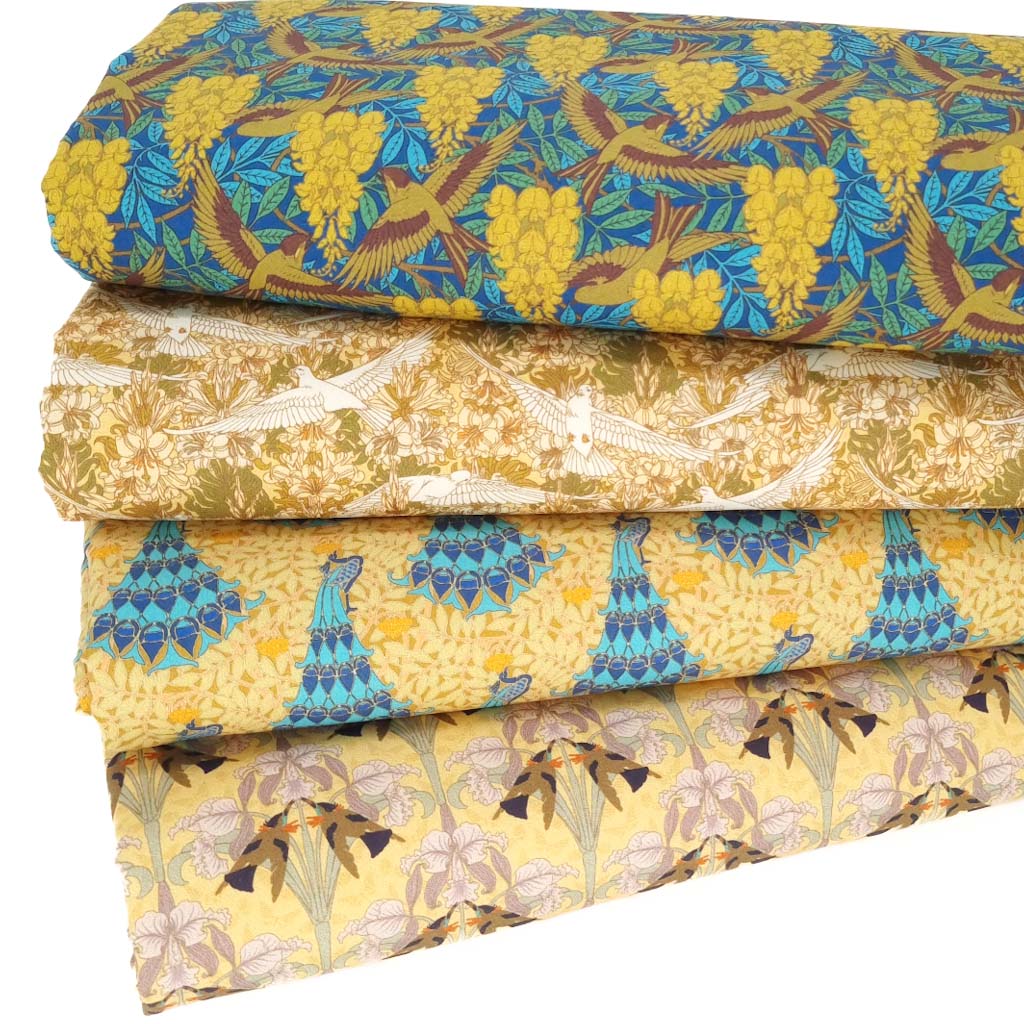 Fat Quarter Bundle - Maurice Pillard Verneuil - Art IV - Blue & Gold ...