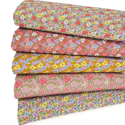 A fat quarter bundle with tiny floral designs