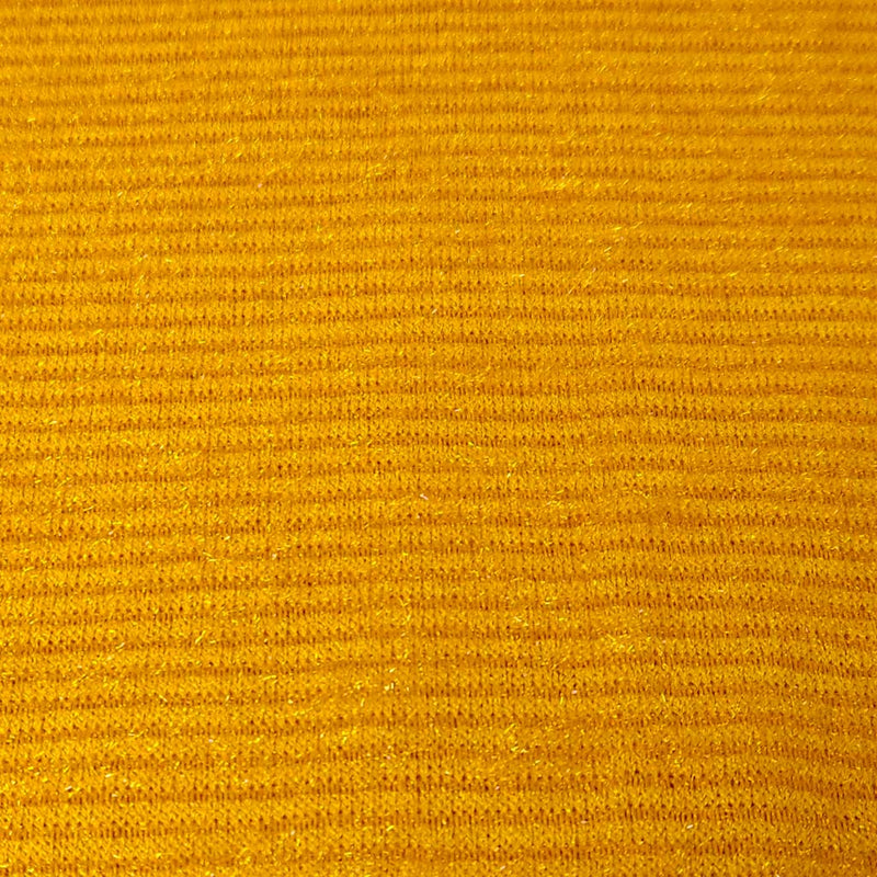 Close-up of a textured yellow fabric