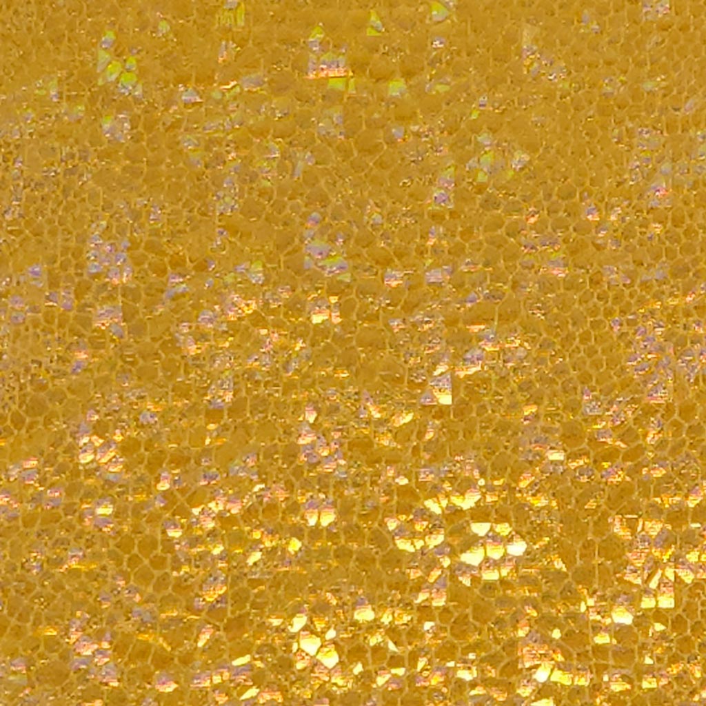 Lame Stretch Foil - Gold Holographic Snakeskin