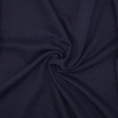 Navy viscose jersey fabric