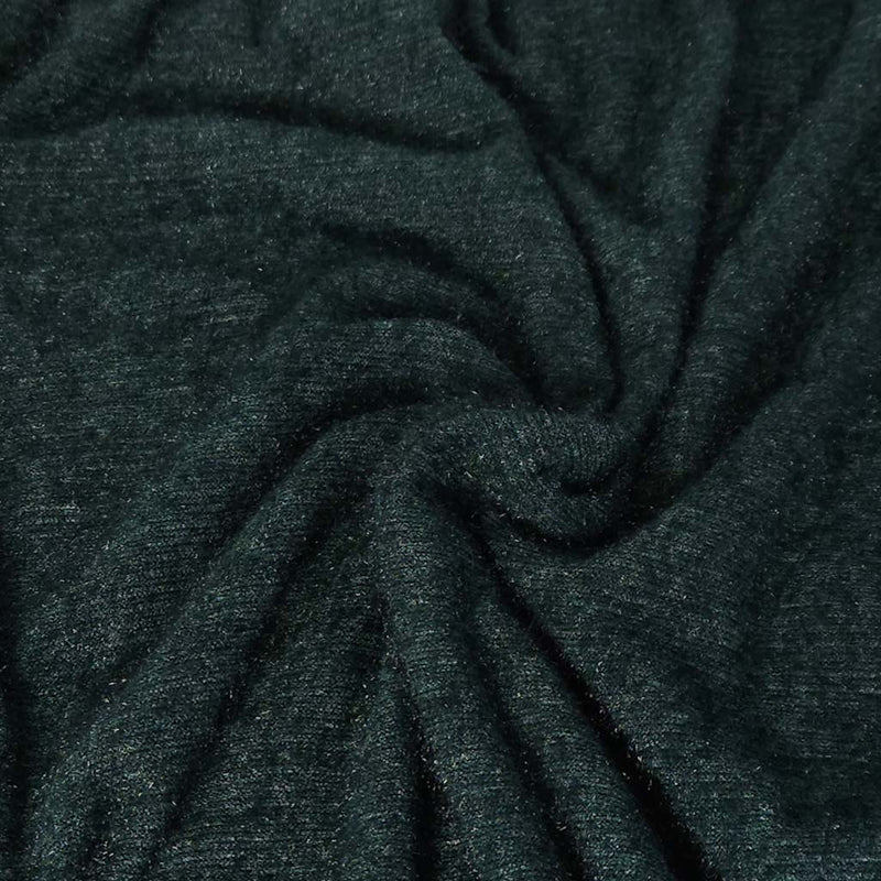 Close-up of dark green fabric with visible texture