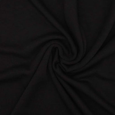 Black viscose jersey fabric