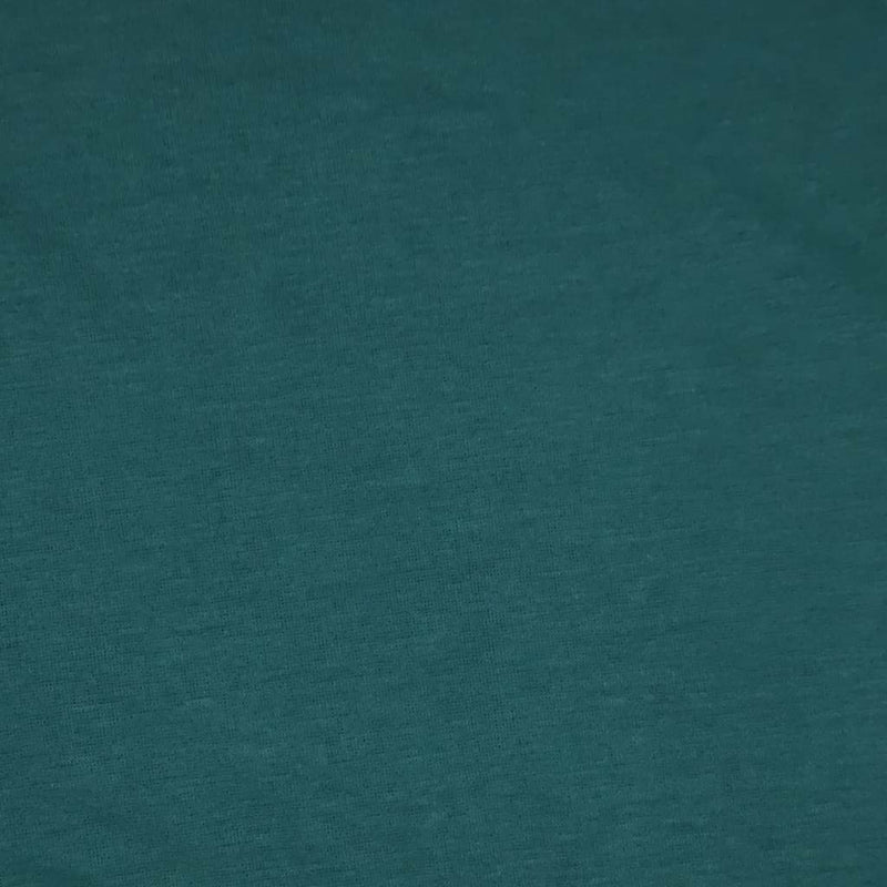 Petrol coloured viscose jersey fabric
