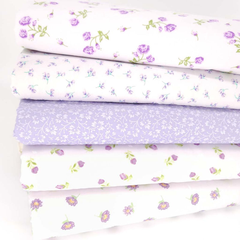 Fat Quarter Bundle - Delicate Rose - Lilac