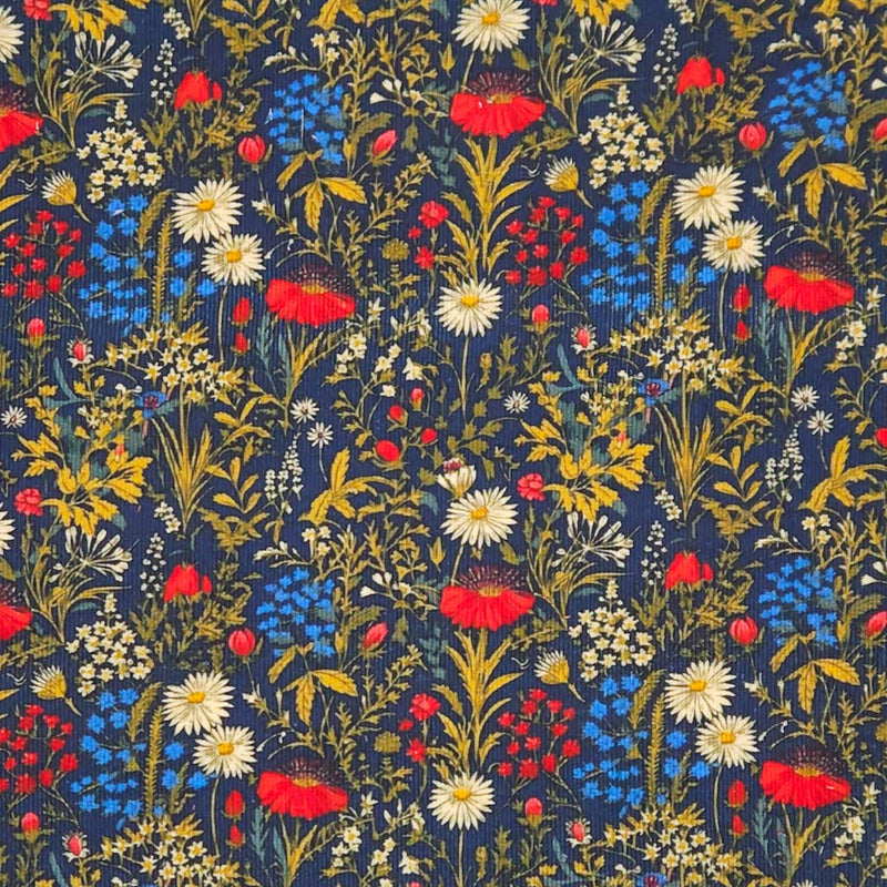 Wild Flowers - Cotton Needlecord - Corduroy