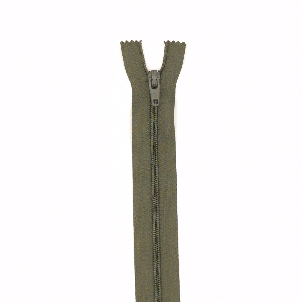 No 3 khaki zip