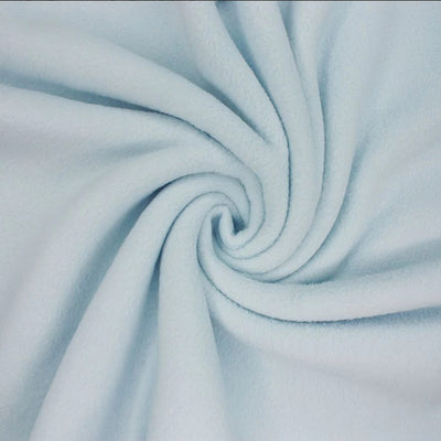 Polar fleece fabric in baby blue